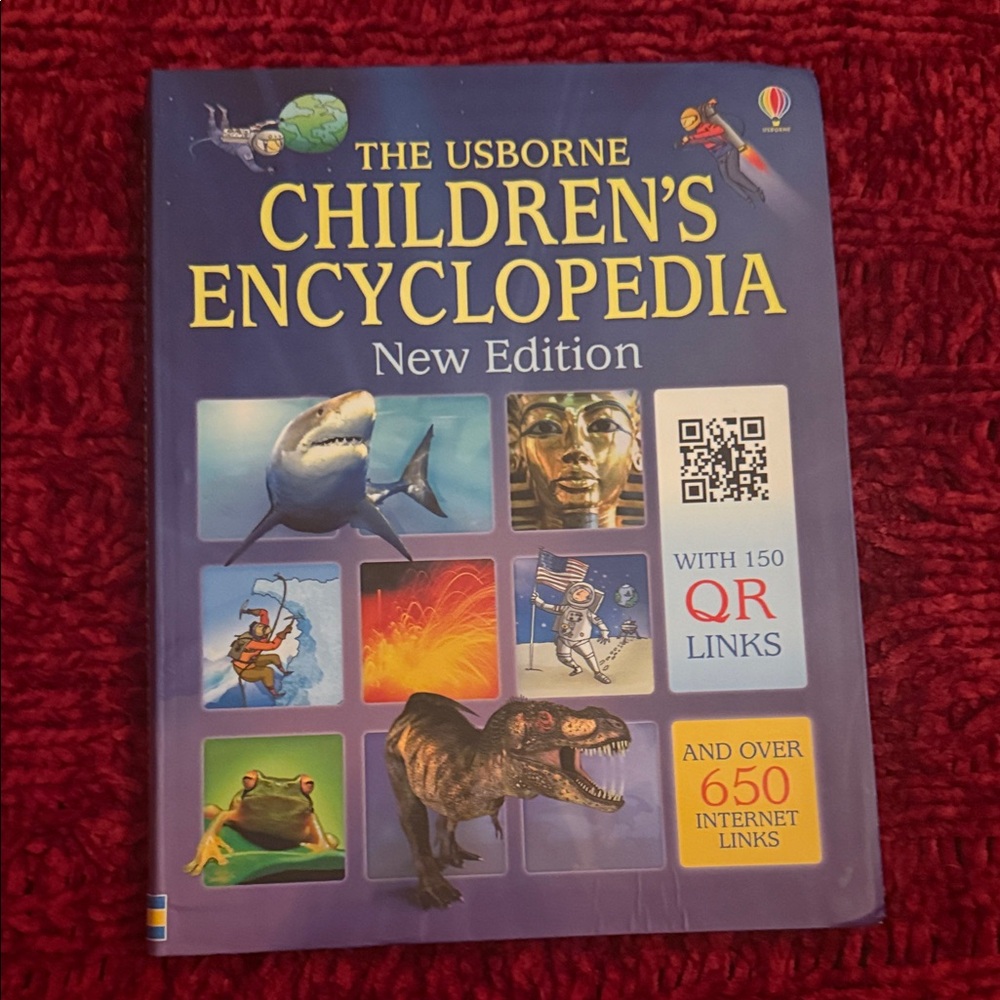 Usborne Children's Encyclopedia with Blue and Yellow